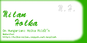 milan holka business card